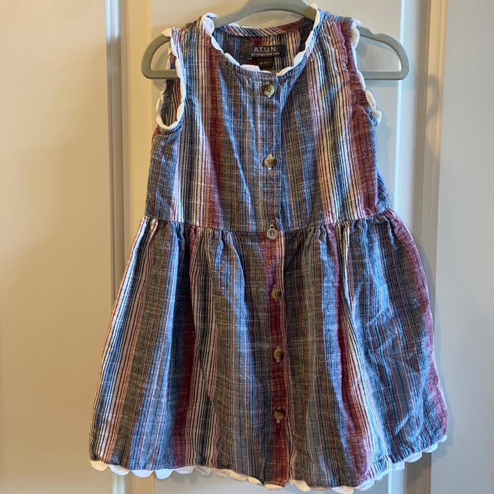 Toddler striped button up blouse girls 3-4T